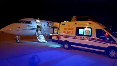 2 Günlük Down Sendromlu Bebek Ambulans Uçakla İstanbul'a Gönderildi